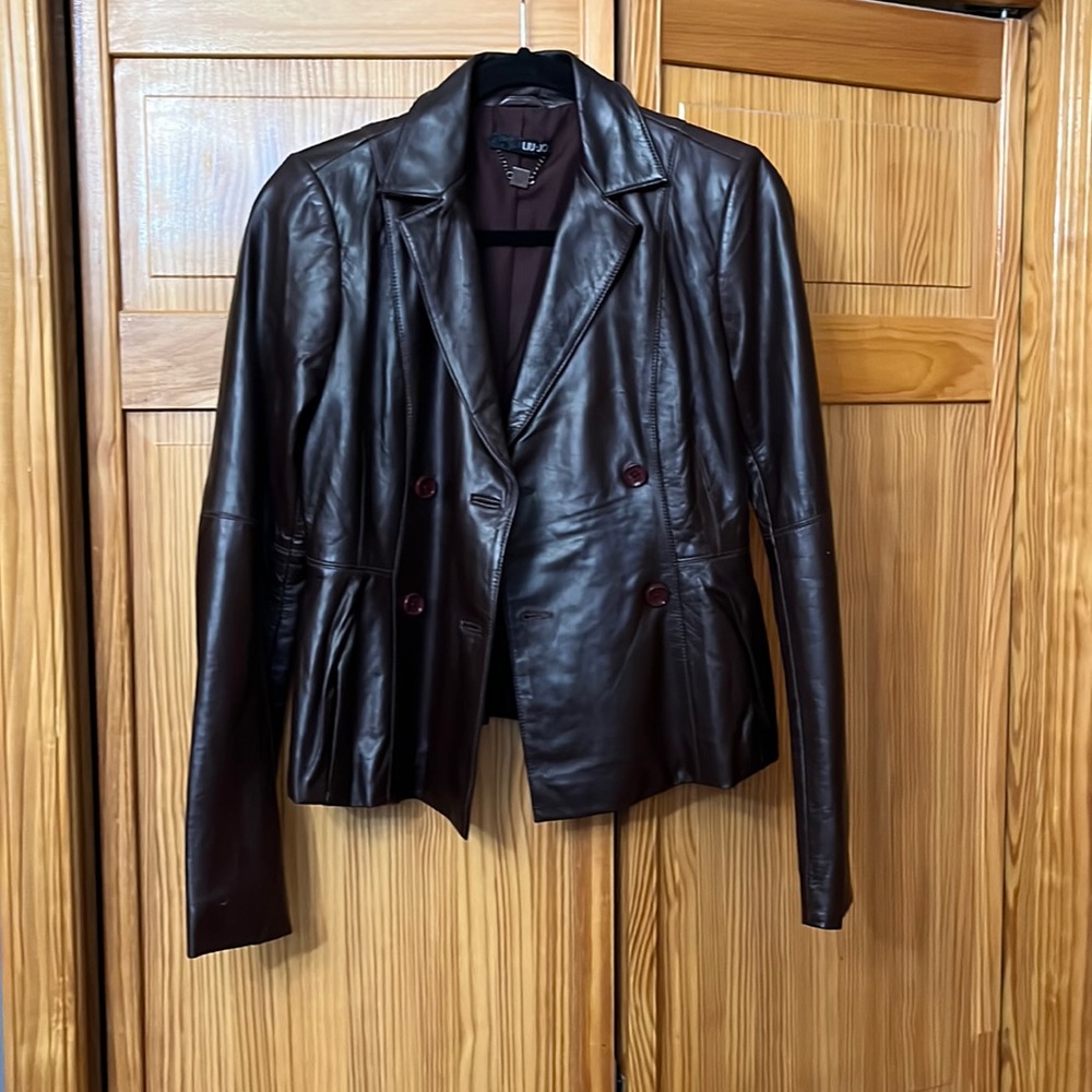 Liu Jo- designer faux leather jacket